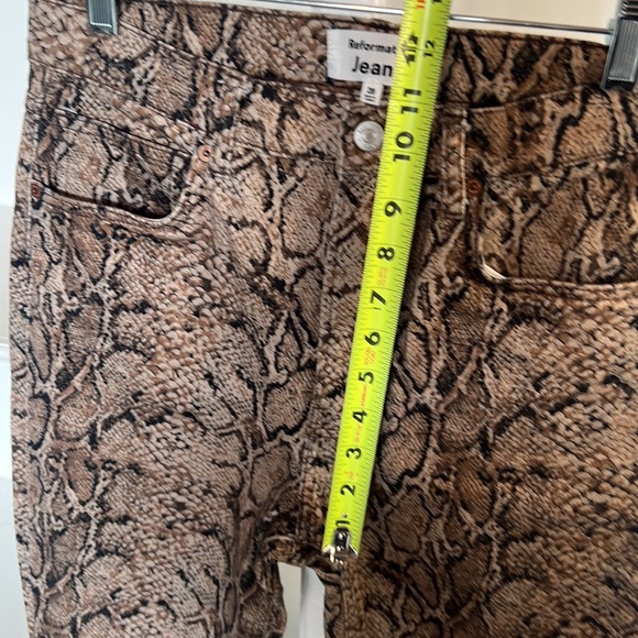 Reformation Jeans Peyton Snake High Rise Bootcut Jeans - 28 - Picture 9 of 13